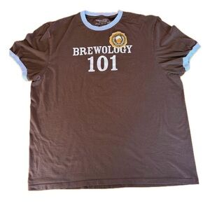 VINTAGE American Eagle Outfitters Brewology 101 T-Shirt XXL